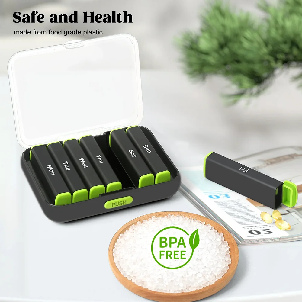 New Travel Waterproof Pill Box Distribution Pill Organizer 14 Grid Am Pm Pill Organizer 7 Days A Week 2 Times A Day