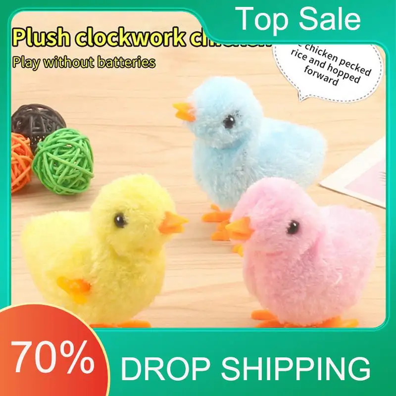 A49U 20 pezzi Pasqua carica pulcino novità pollo che salta bavaglio peluche pulcini bomboniere regalo per bambini ragazze