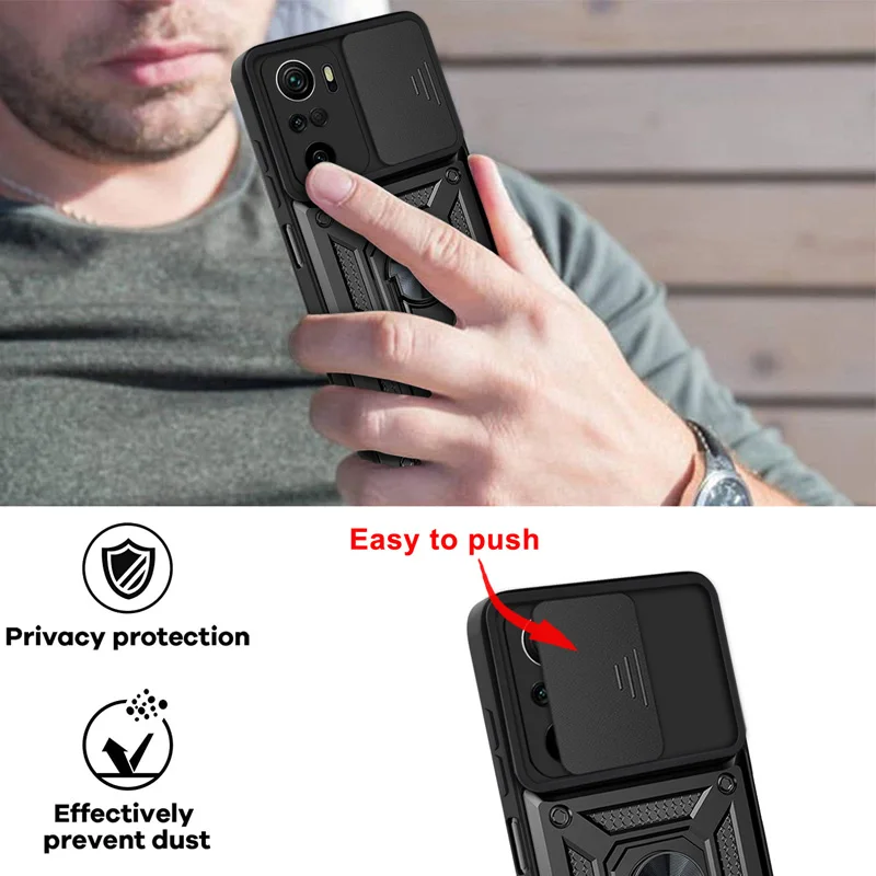 Shockproof Armor Case For Xiaomi Redmi Note 12 11 10 9 8 Pro 10s 9s Camera Lens Protection For Redmi 10 9 10A 10C 9A 9C NFC 9AT