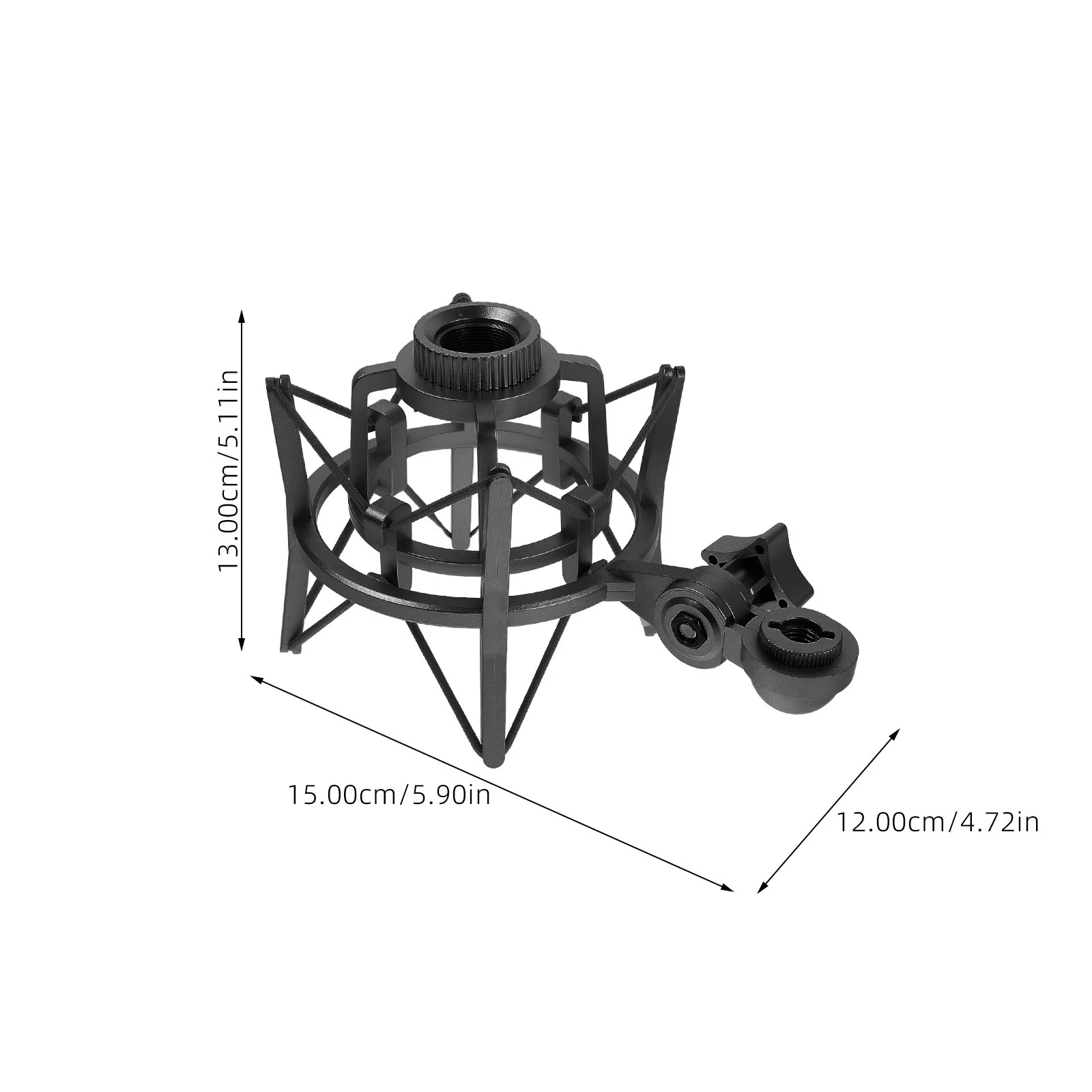 Microphone Shock Mount Adapter Stand Hanger Universal Holder for Recording Vertical