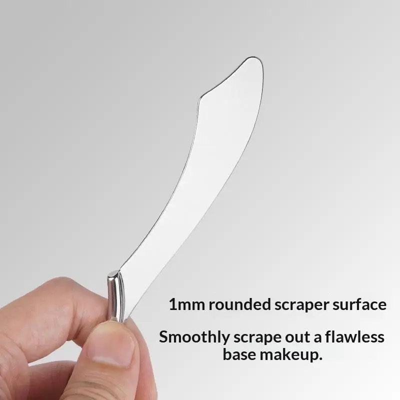 1/2pcs Stainless Steel Arc-Shaped Skincare Gua Sha Tool Meridian Massage Stick Home SPA Massage Meridian Massage Tool