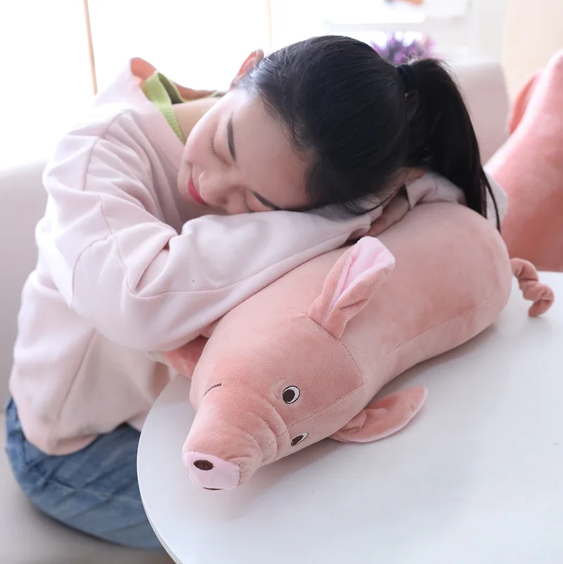 Caldo Peluche Simpatico Maiale Rosa Del Fumetto Accompagnare Dormire Peluche Per Bambini Peluche Ripiene Decorazione Della Casa Cojines Para Cama