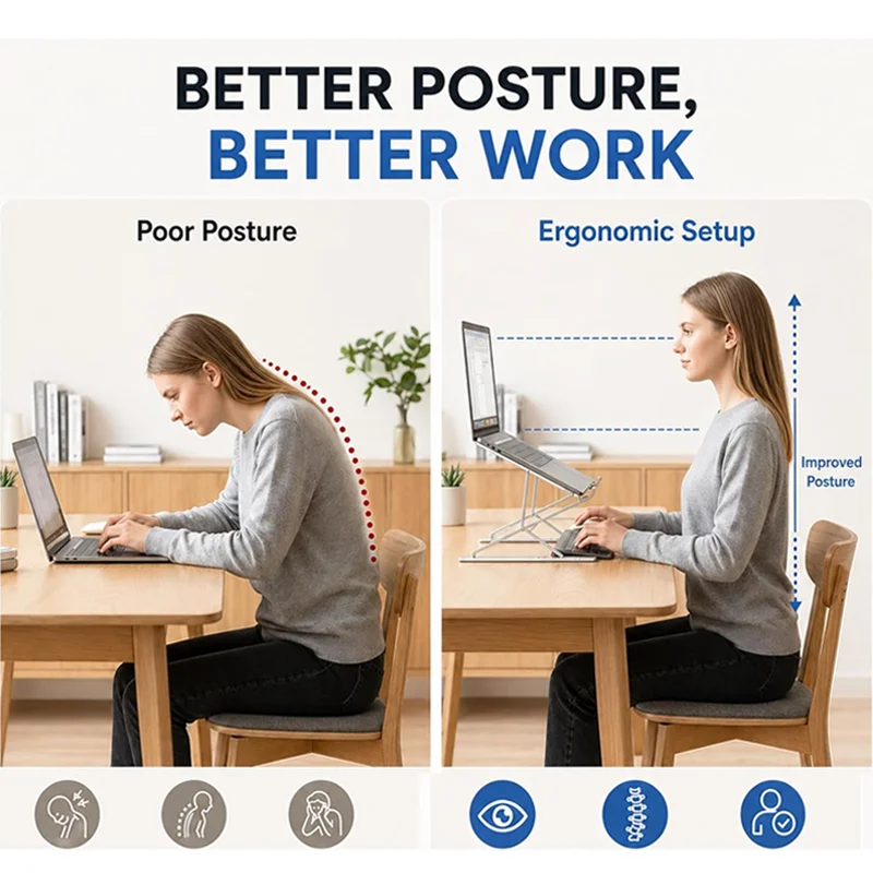 Soporte para computadora portá - Laptop Stand Dock Aluminum reseña y precio