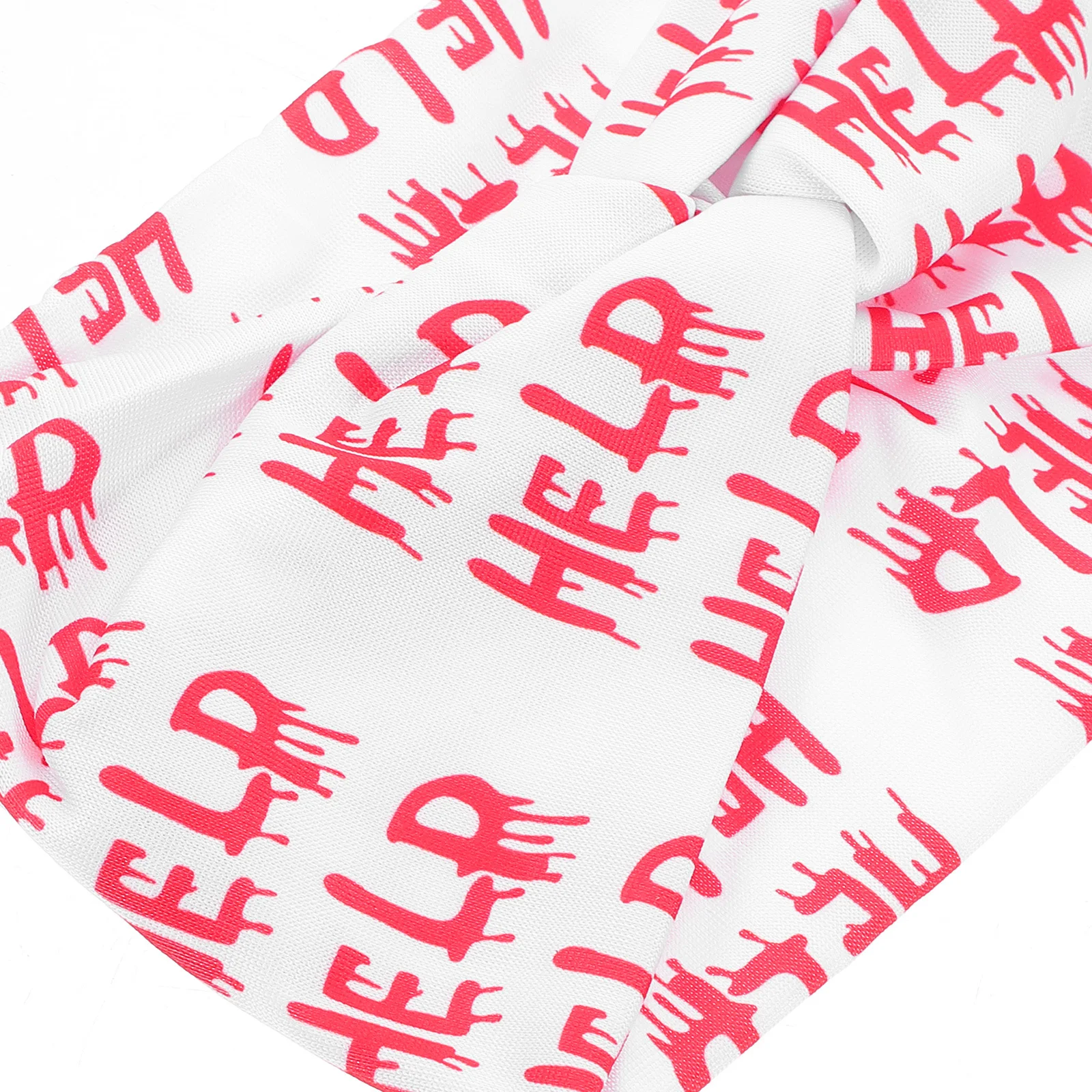 عصابة رأس مرنة مطبوعة مخيفة للهالوين، أربطة شعر واسعة غير قابلة للانزلاق للحفلات التنكرية، عصابة رأس للهالوين #6