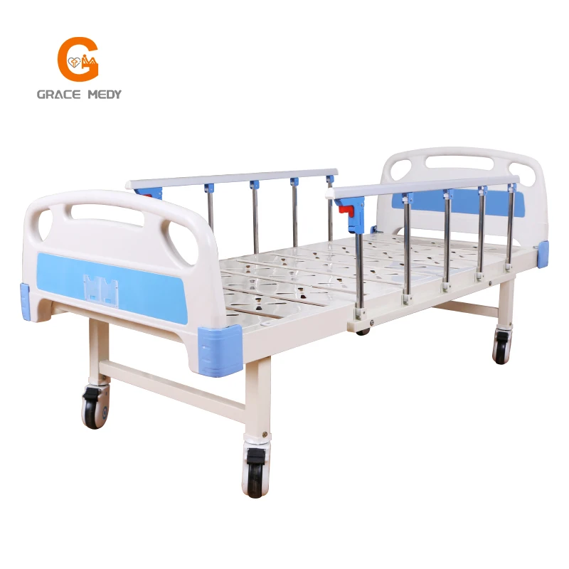 Cheapest modern manual hospital beds medical manual bed hospital flat patient nursing bed