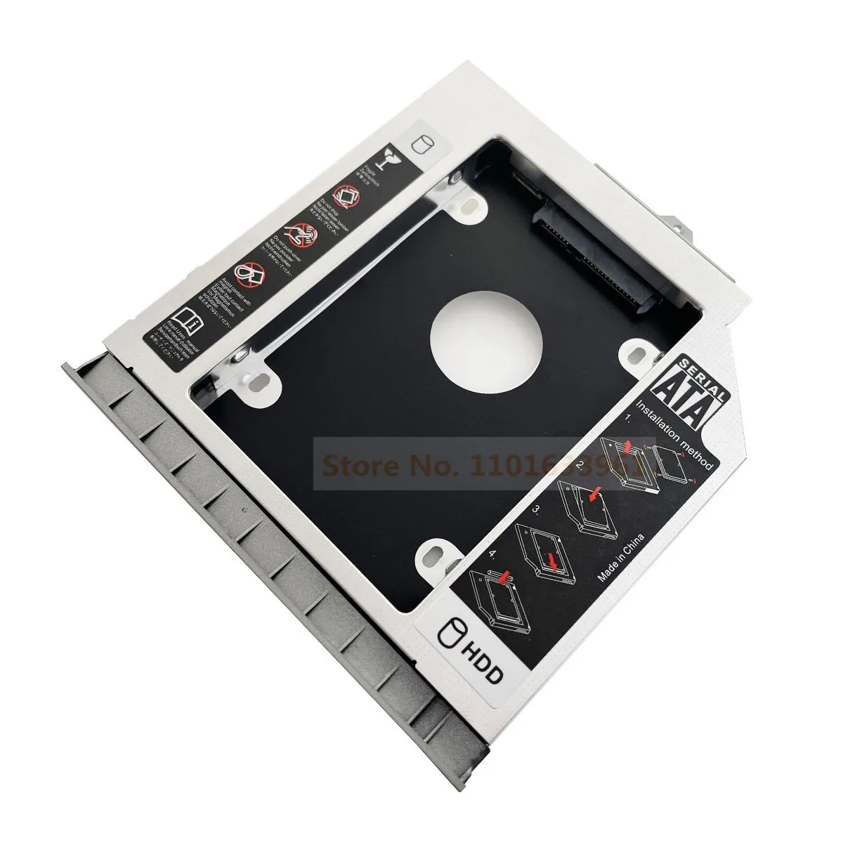 Bezel 2nd Hard Drive HDD SSD Optical Bay Caddy Frame Adapter Enclosure for HP EliteBook 8460P 8460W 8470P 8470W Series