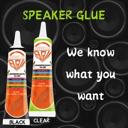 15/50ML BIGLU Loud Speaker Repair Glue Black / Clear Foam Side Dust Cap Rubber Edge Cone Basin Strong Adhesive