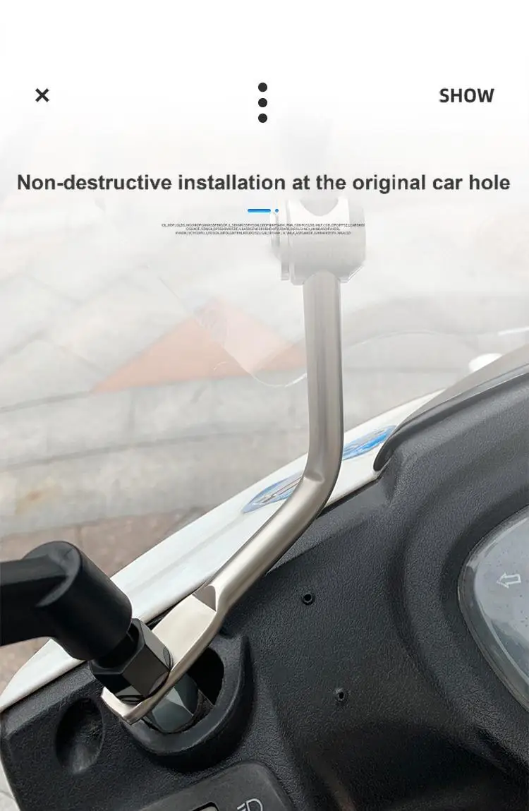 For Suzuki UY125 Haojue motorcycle windshield modification windshield deflector can be raised and lowered (upgraded version)