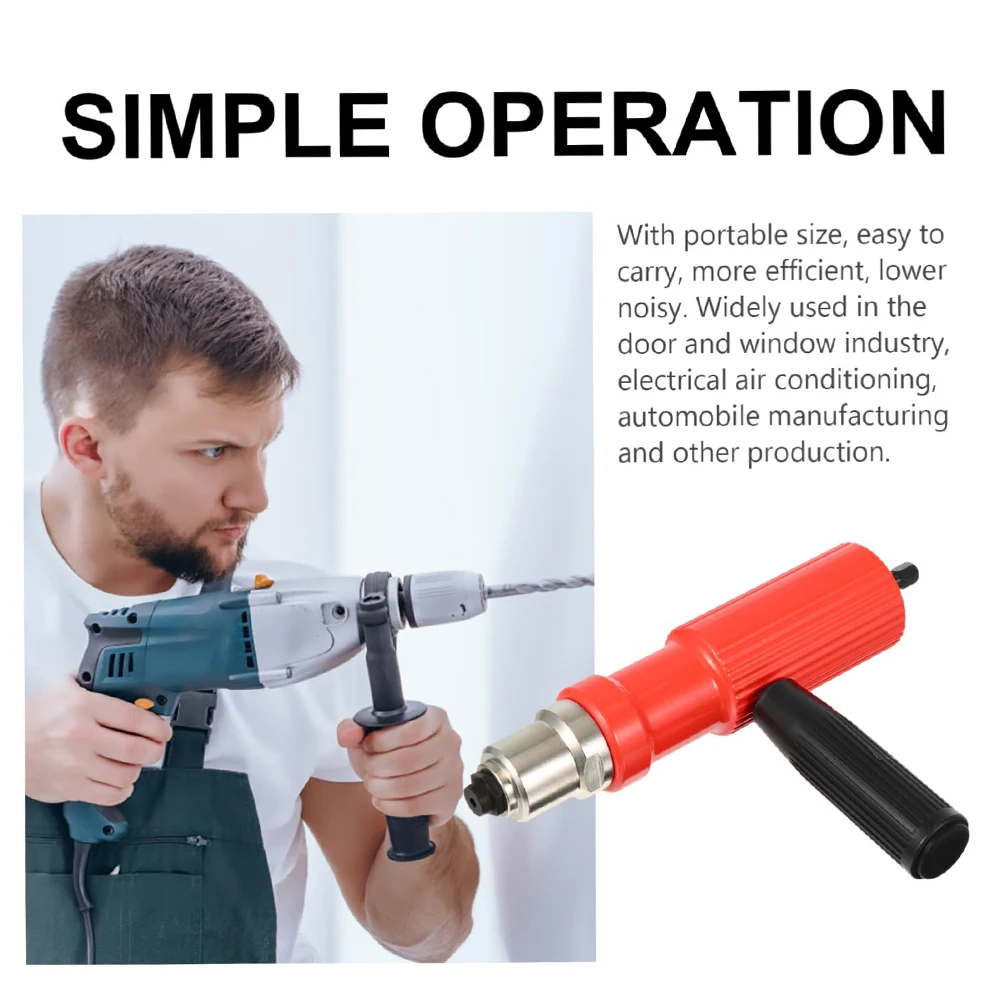1pc 電動リベットガン DIY 2.2mm〜3.2mm リベットナットガン ドリルビット リベッティングアダプター コードレスリベッター インサートネイルツール アクセサリー