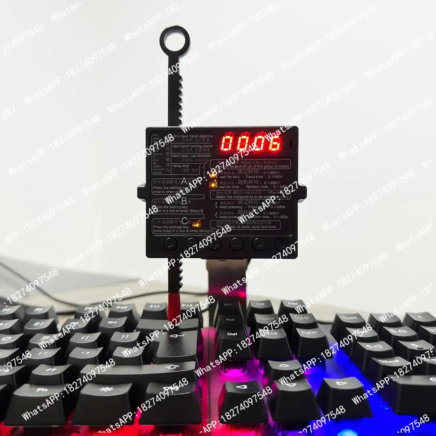 Physical Clicker Auto Computer Keyboard Click Mouse Jiggler Mouse Mover Auto clicking Tool for Game Prevent Offline