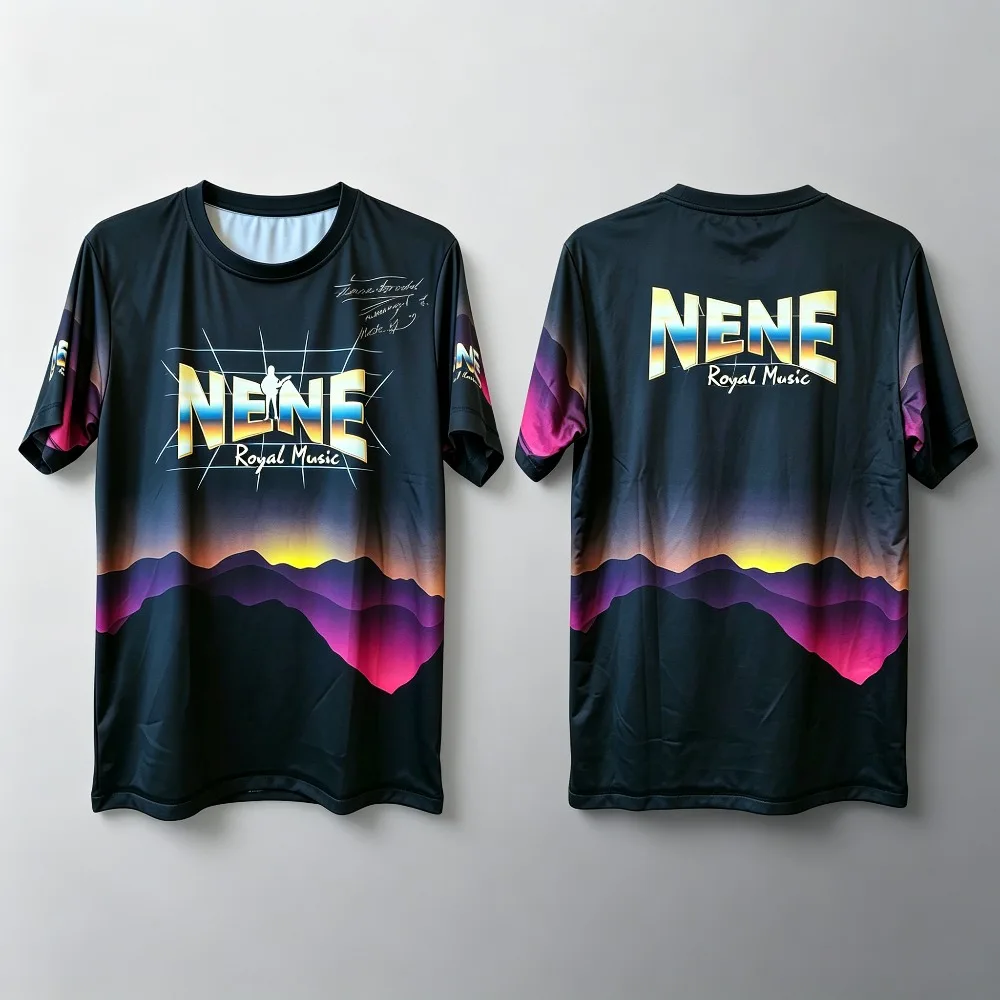NENE Royal Music Fans Summer Breathable Round Neck Fashion T-shirt Men Women Casual Short Sleeve Sportswear Man Tops Tee