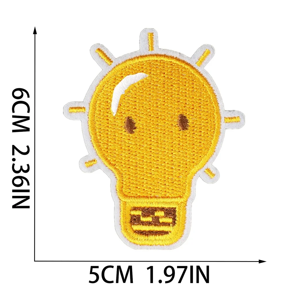 Patch 1pcs for Clothing Sewing Stickers Iron on Patches Yellow Duck Dog Badge Decoration Stripe Embroidery Fusible Applique