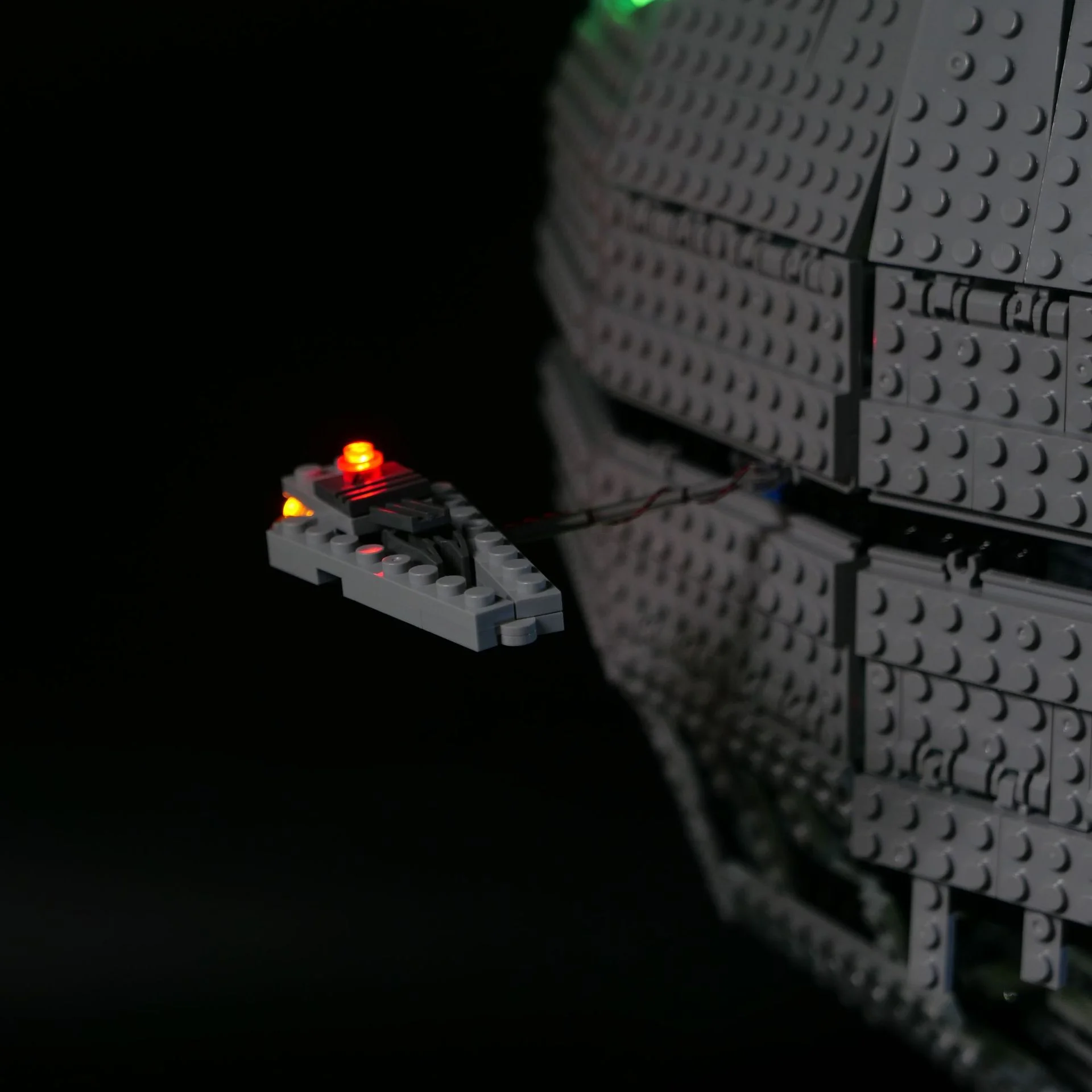 DIY LED Lighting Kit Compatible with 10143 Space Station Model Building Blocks Remote Control Light Set (No Bricks Included)