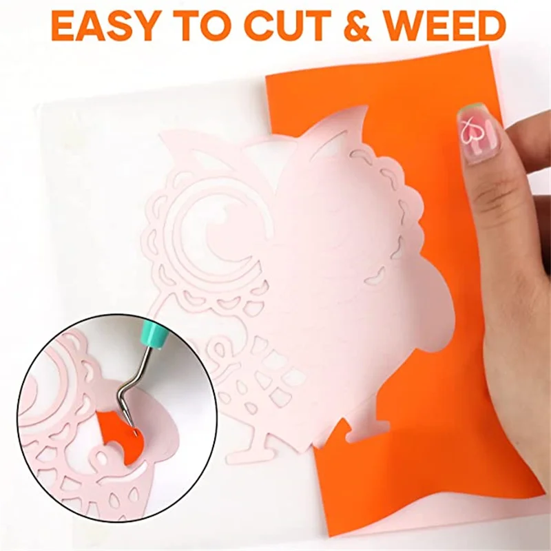 HTVRONT 20 팩 12inX 3ft/30X90cm PU 열전달 비닐 롤 Cricut 티셔츠 인쇄 DIY 아이언 HTV 비닐 필름 컷