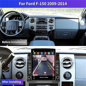 適用於福特F150(2009-2014)的9.7吋高清觸控螢幕車用音響升級套件,相容於安卓13系統和無線CarPlay。 6 最佳銷售 福特F150螢幕 - №1