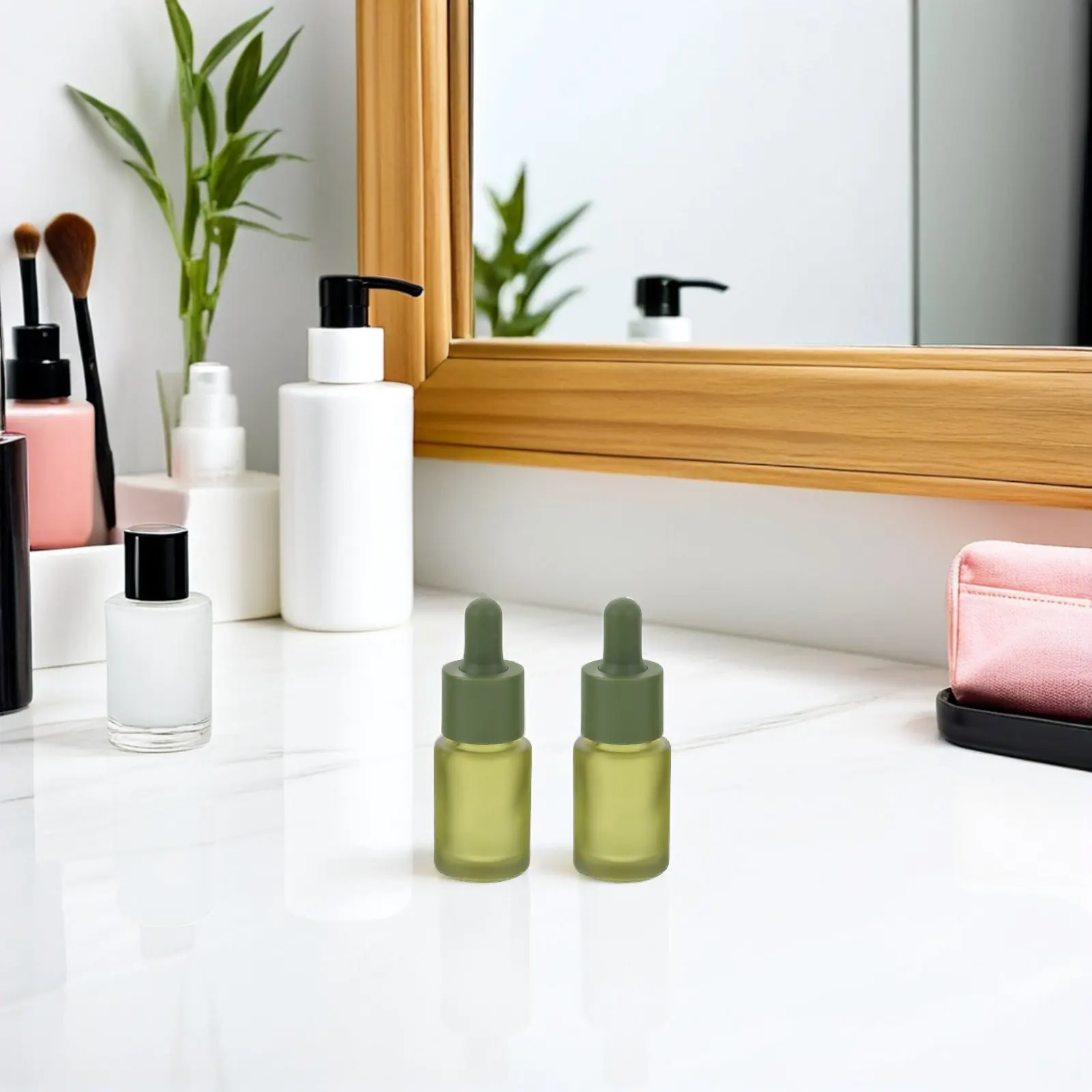 

3Pcs 15Ml Green Frosted Glass Dropper Bottles Food Grade Glass Medicine Dropper Bottle Liquid Dispensing Bottle for Essential