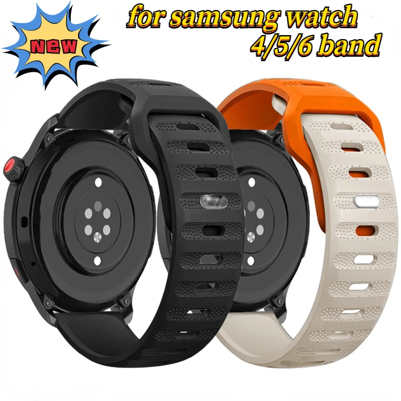 

20mm 22mm Silicone Band for Samsung Galaxy Watch 6 5 4 40mm 44mm Huawei Watch 4/3/GT3 Bracelet Wristband Amazfit GTR/GTS Correa