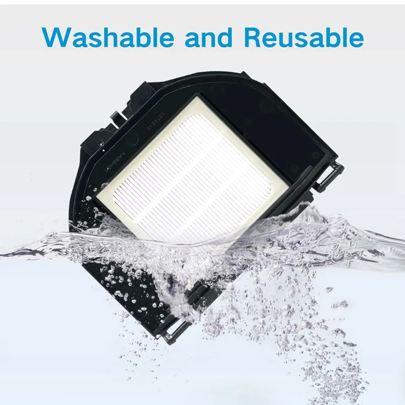 Vacuum Hepa Filters Side Brush For Shark RV2310/RV2310AE Washable Robot Replacement Accessories