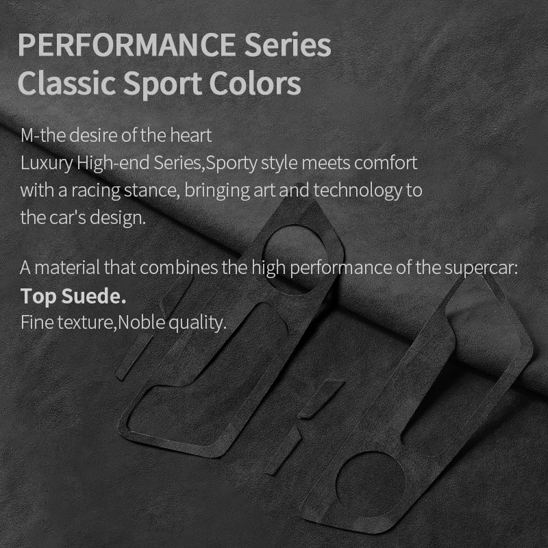 For Audi A6 A6L A7(2019-2025)Top Suede Seat Side Control Panel Sticker Scratch-Resistant Precise Car Interior Tuning Accessories 3