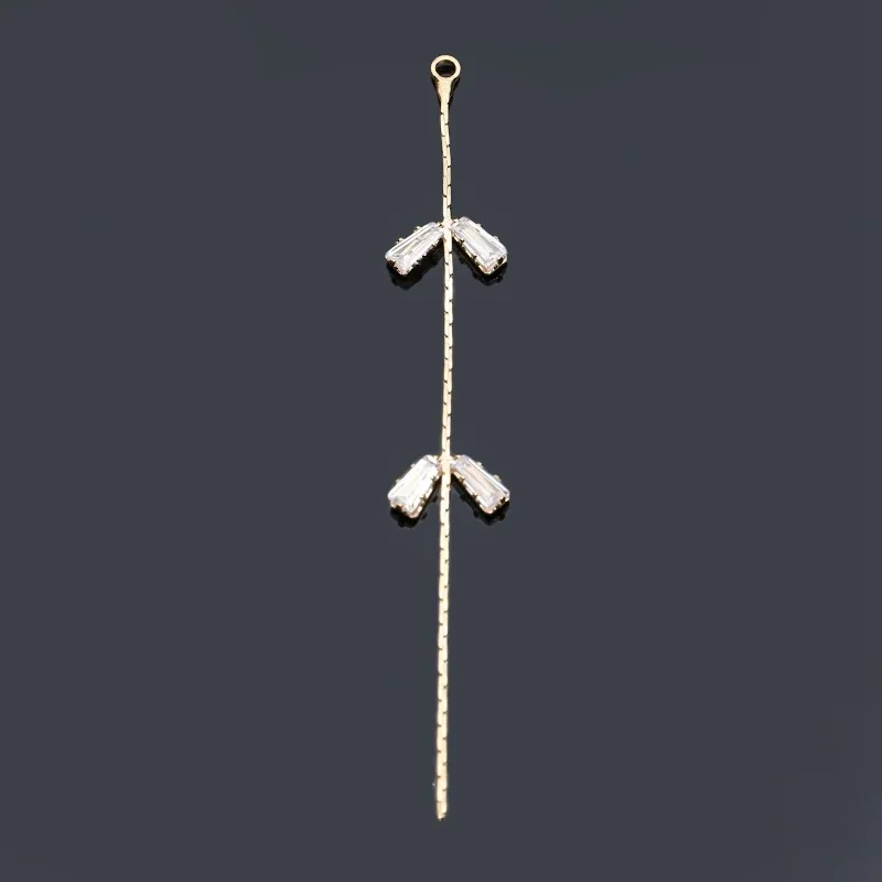 Engood 50Pcs Crystal Tassel Earrings Button Sewing Trim & Embellishments Craft Buckle for DIY Pendants DIY Hair Accessoriess