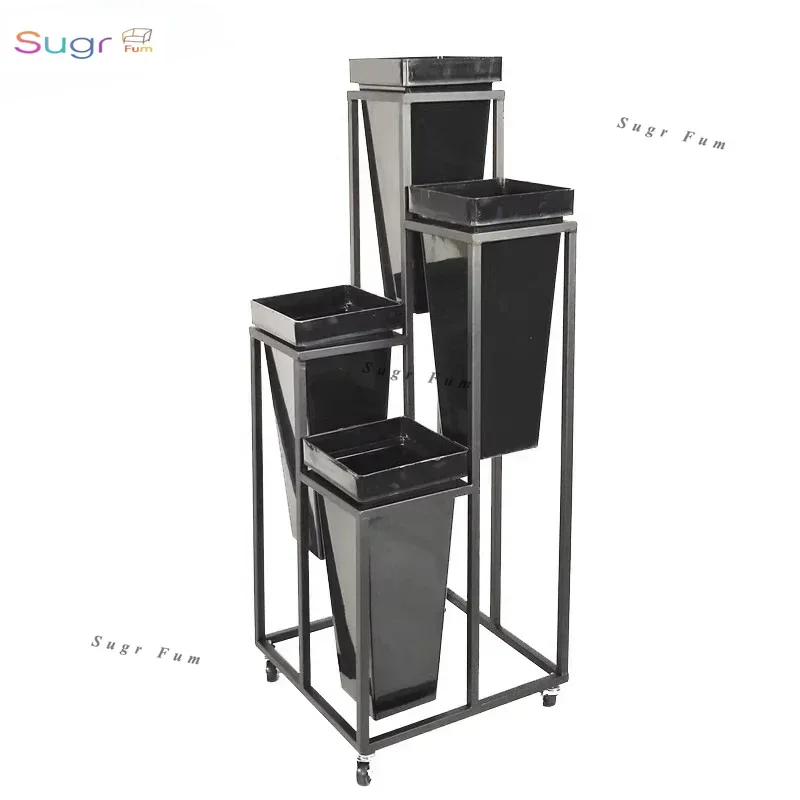

Florist display Square bucket removable flower Multi-layer flower bucket ornament display Decorative rack