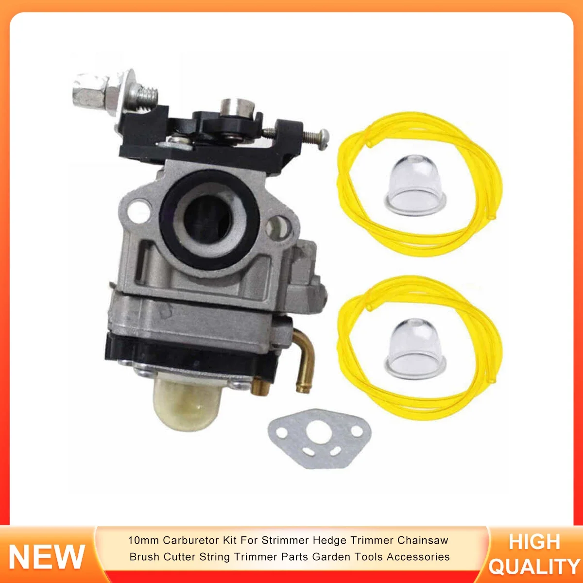 

10mm Carburetor Kit For Strimmer Hedge Trimmer Chainsaw Brush Cutter String Trimmer Parts Garden Tools Accessories