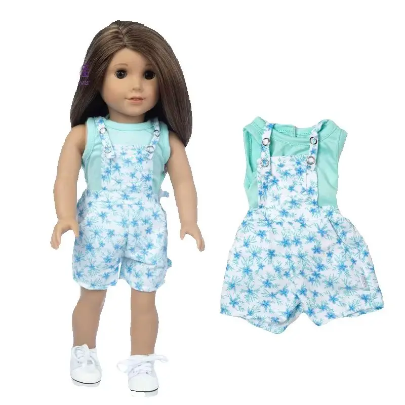 18 Inch American OG Doll Clothes Set Black Blouse Tights Skirt 40cm Baby Doll Summer Shirt Office Suit for Dolls