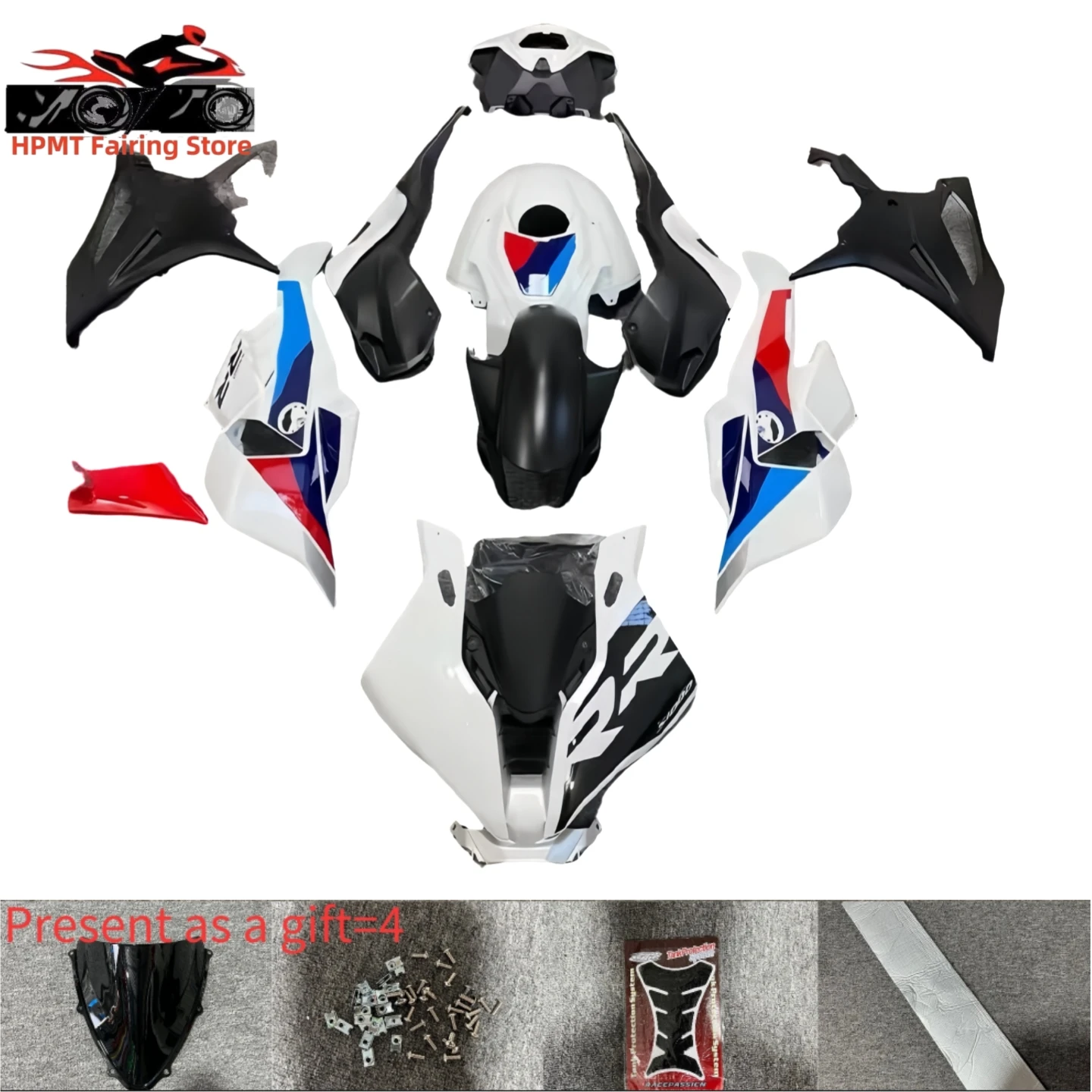 مجموعة انسيابية جديدة للدراجات النارية ABS مناسبة لسيارات BMW S1000RR 2025 S1000RR M1000RR 2025 مجموعات هدايا كاملة هيكل السيارة
