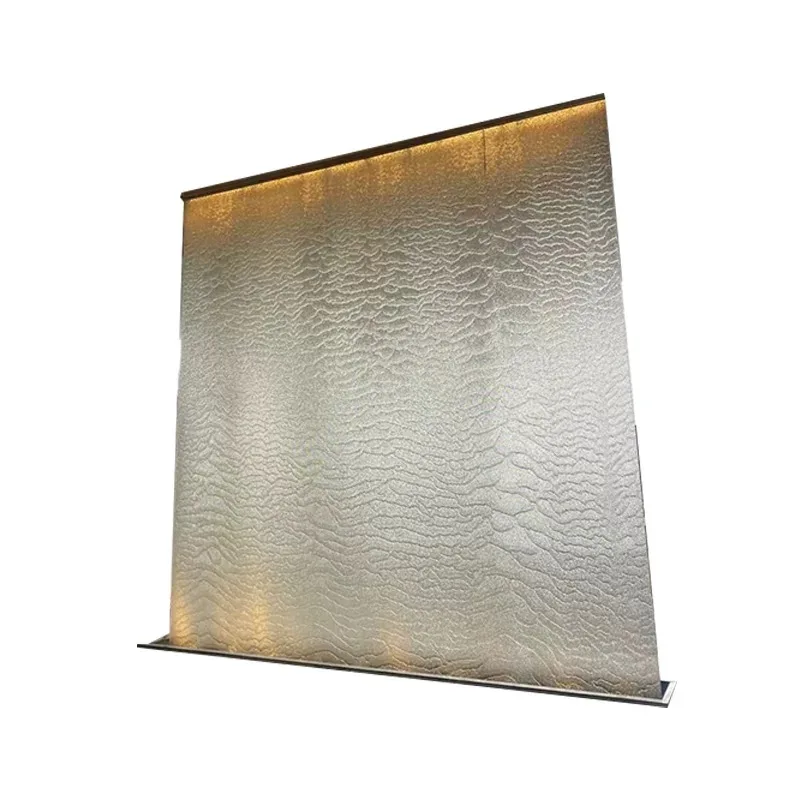 

High-quality steel mesh water curtain indoor waterfall screen fountain partition decoration