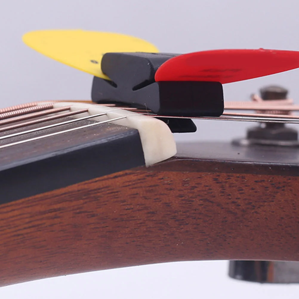 

10 Pcs Guitar Pick Holder Picks Stands Electric Accessories Rubber Accesories Acoustic Clip Grip