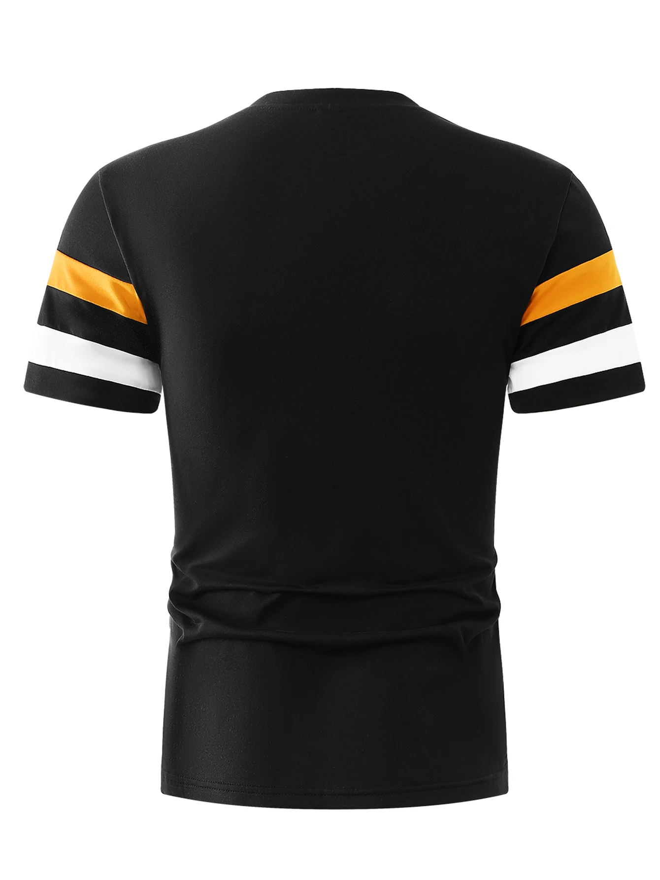 GELITAYIN New Men's T-shirt Classic Short Sleeved Top Summer Top Casual Basic Sports Colorblocked Crew Neck Short Sleeves T-shir