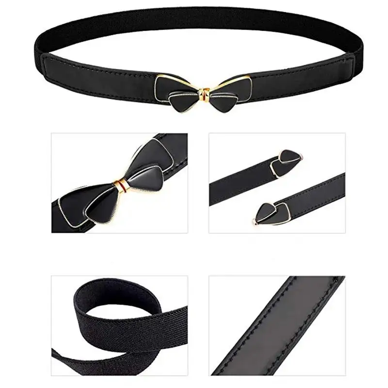 Bow belt cummerbunds with buckle belts thin elastic cummerbund for dress Pants Apparel Accessories cinturon mujer women belts