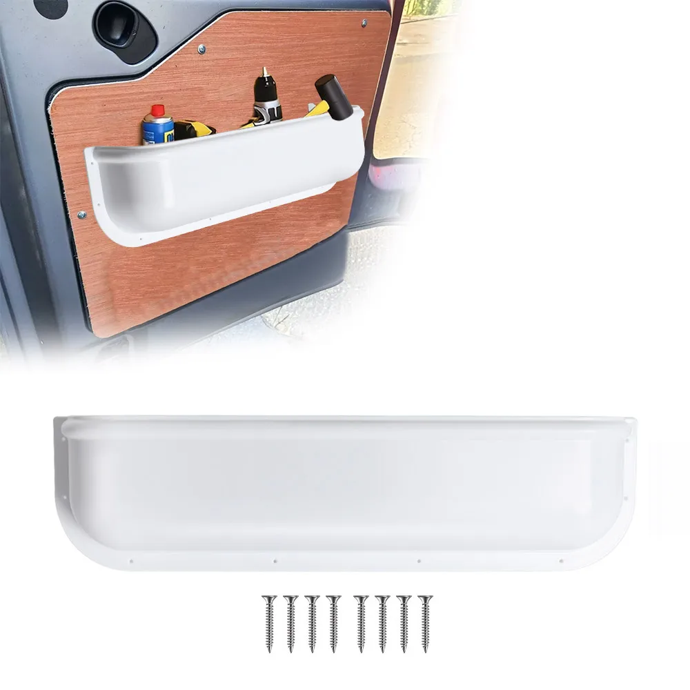 

1pcs Car Door Handle Storage Box Van Camper Universal Fit Door Panel Tray Armrest Organizer Cover Car Accessories Storage Box