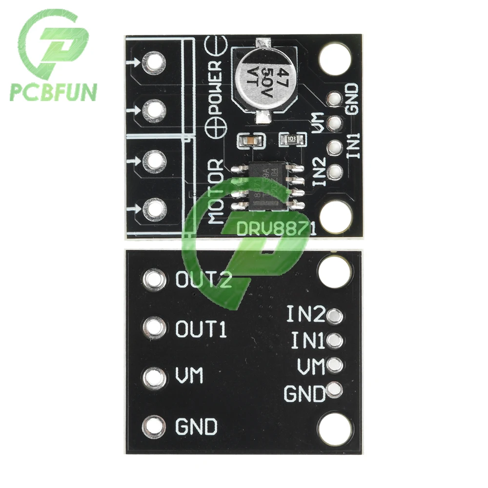 DRV8871 DC 6.5-45V H-brug Motor Driver Module 3.6A Geborstelde Motor Driver PWM Controle Driver module Supply Accessoires