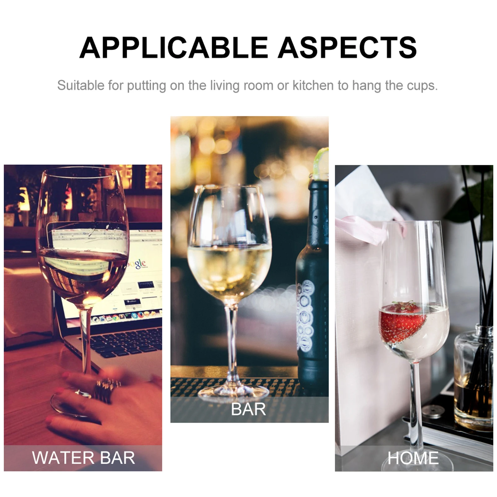 

1 pc Multi-Tier Wine Glass Holder Stainless Steel Storage Rack For Kitchen Cup Organizer Draining Stand Red Wine Rack Kitchen