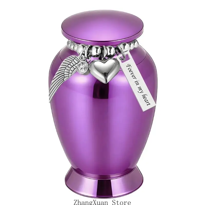 Haustier-Gedenkurne zur Regalpräsentation mit Metalloberteil und -körper, 3 x – Detail 5