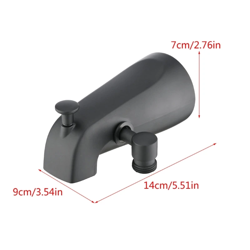 Convenient Metal Tub Water Outlet with Water Control Easy Installation Bathtub Water Dispenser Simple Installation