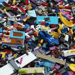 3000 grams Random Bulk Building Blocks City Creative DIY Assembly Bricks Model Educational Kids Toys Compatible Brand