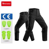 Motowolf CE Approval Motorcycle Pants Summer Breathable Motorbike Pants Elastic Motocross Cycling Pants Moto Trousers Black
