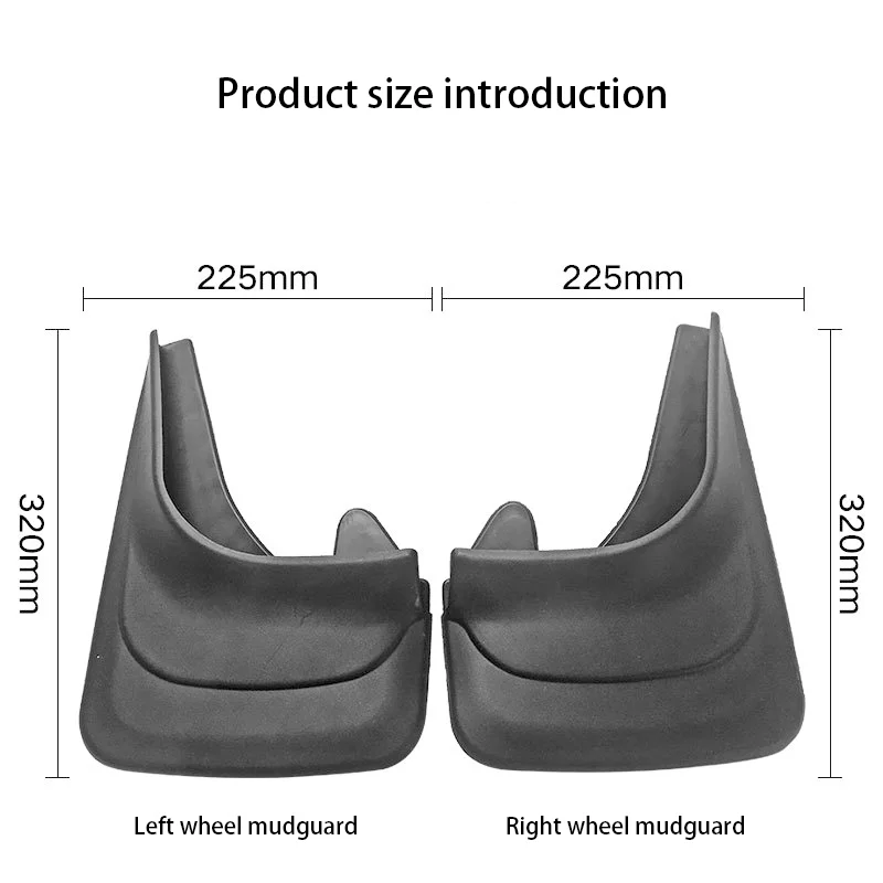 Hot selling universal model 2 pieces 4 pieces pack off-road vehicle car mud tiles front and rear tire fenderscar accessoriescar