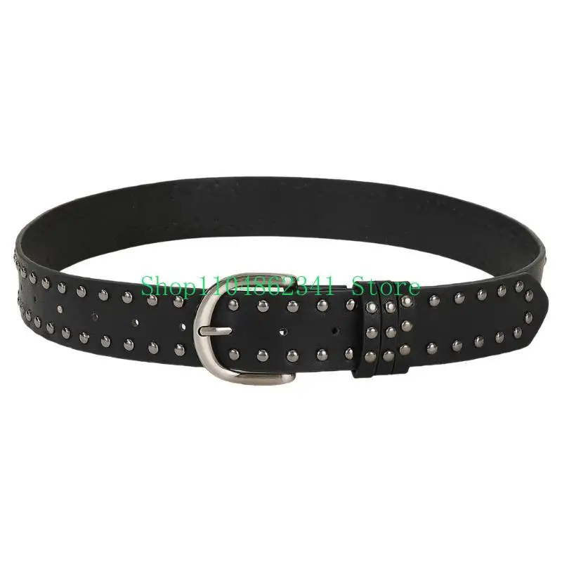 スタッズベルト レザーベルト メタルリベットベルト ピラミッドスタッドベルト ユニセックス ファッション スタッズアクセサリー ジーンズ パンツ用