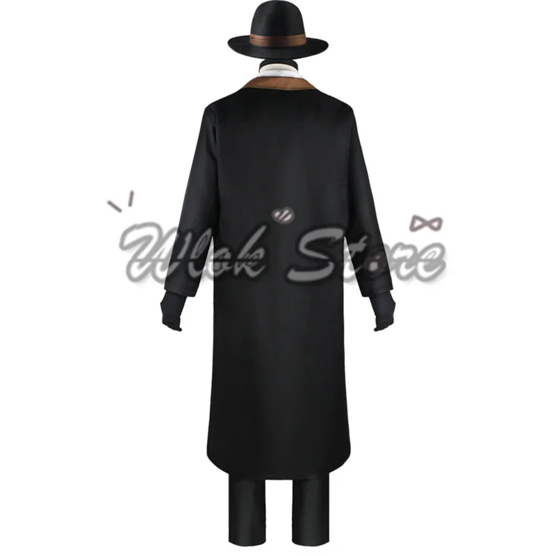 Bungou Stray Dogs Nakahara Chuuya Cosplay Costume pour homme, manteau imbibé, veste, pantalon, chapeau, gants, Halloween, tenue de carnaval, perruque