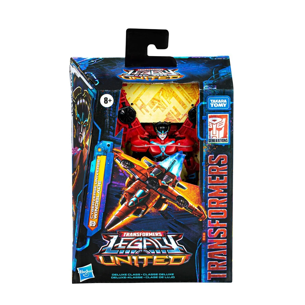 Original Hasbro Transformers Legacy United Deluxe Cyberverse Universe Windblade Action Figure Model Toy Collection Gift