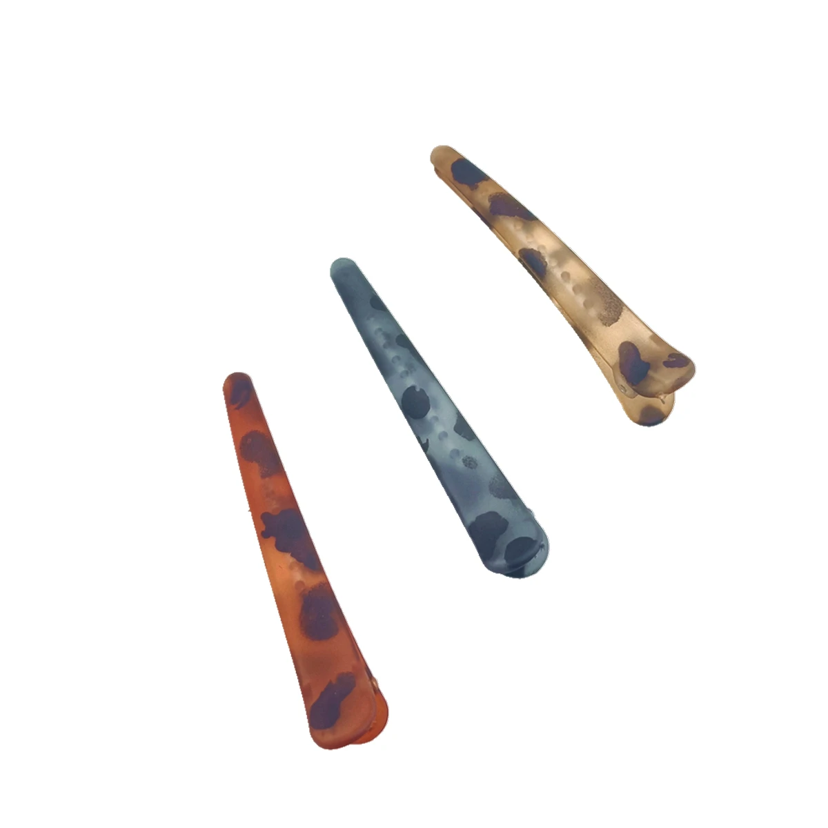 أنيقة ليوبارد طباعة دبوس الشعر متجمد منقار البط دبوس الشعر المألوف الجانب الانفجارات دبوس كبير السيدات إكسسوارات الشعر