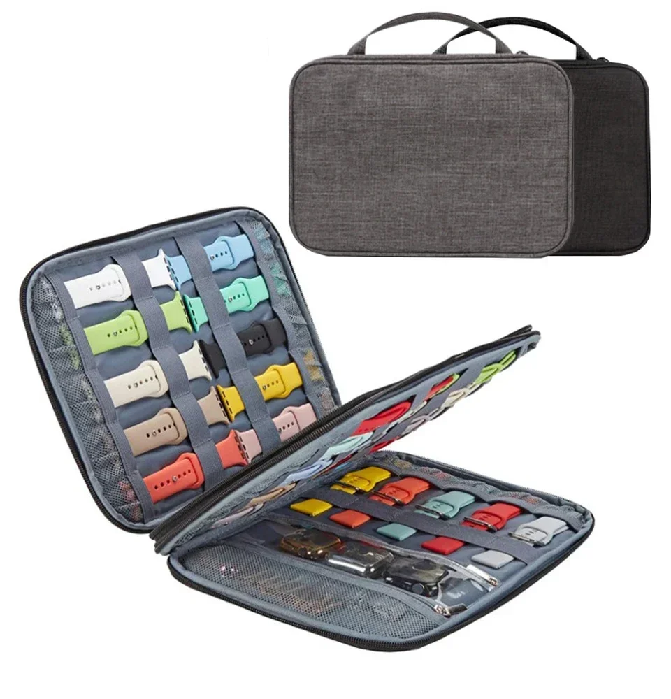 Watchband Bag for Apple Watch Strap Box Case Travel Smart Watch Wriststrap Storage Bag Box Watches Organizer Band Holder