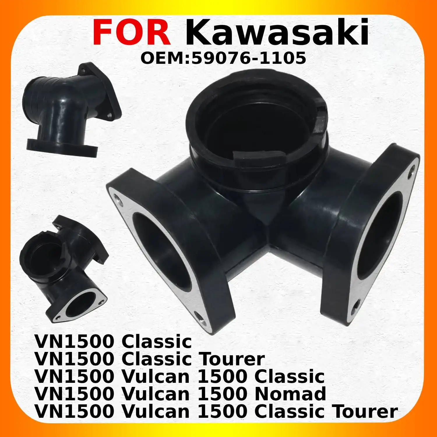 Carburetor Interface Manifold Intake Glue 59076-1105 For Kawasaki VN1500 Classic VN 1500 Vulcan 1500 Motorcycles Accessories