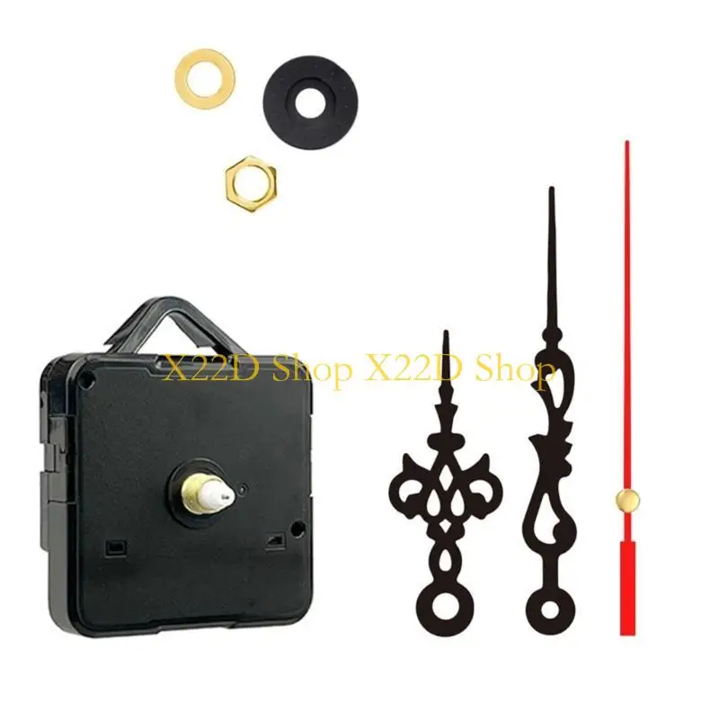 X22D 7Pieces Quiet Quartzs Clock Movement Kits with Hands for DIY Repair and Replacement Projects in Homes Wall Clock Decors