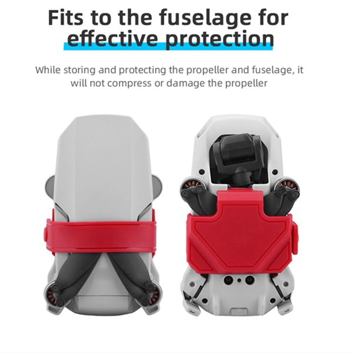 ABRI Propellerhalter Fixer Propellerstabilisator für DJI Mavic Mini/Mini SE/Mini 2 Drohnenzubehör, Rot