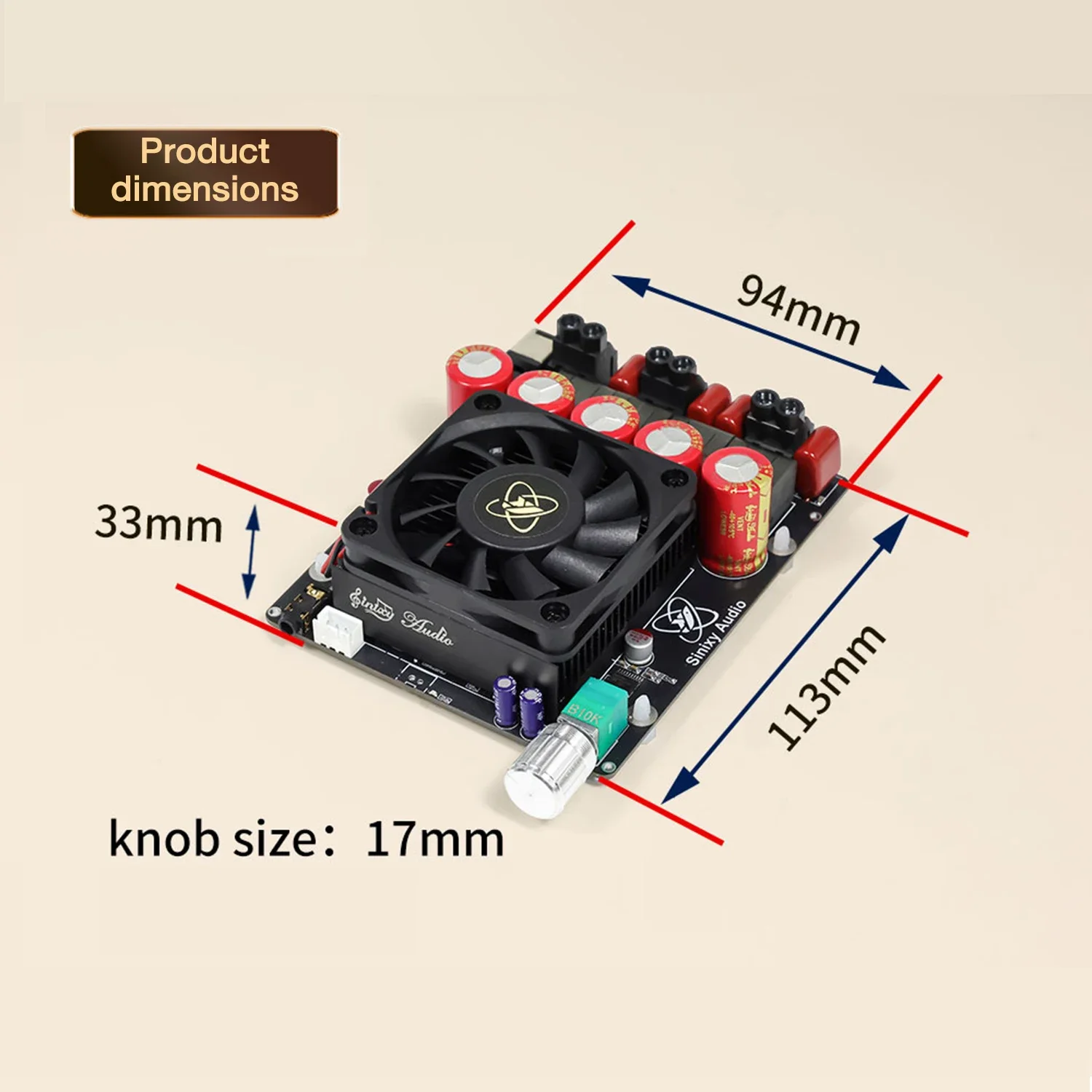 Hochleistungs-Doppelkanal-Endstufenverstärker 1200W 600W+600W DC 19-51V 10A TPA3255 Reine Endstufenschaltung mit einstellbarer Verstärkung – Detail 15