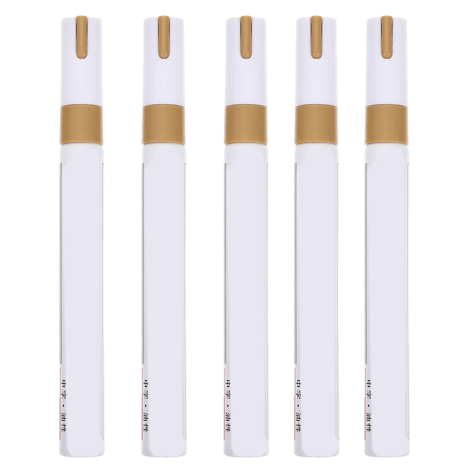 5pcs Waterproof Paint Markers Industrial Plastic Body Quick Dry Scratch Repair Pen For Metal Wood Pens